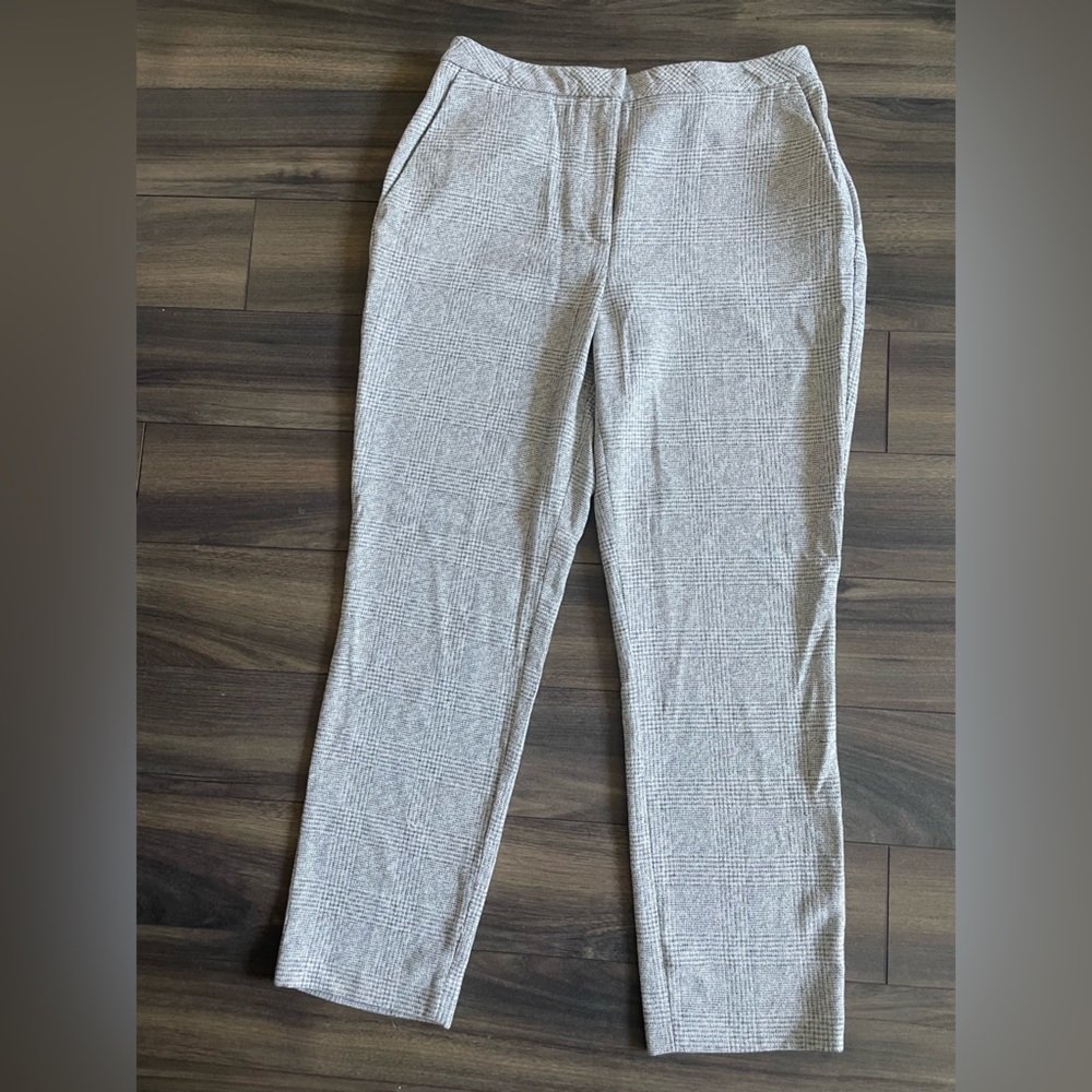 Grey checkers work pants